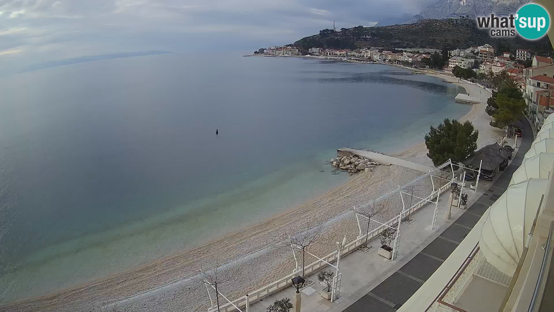 Panorama strand in Podgora