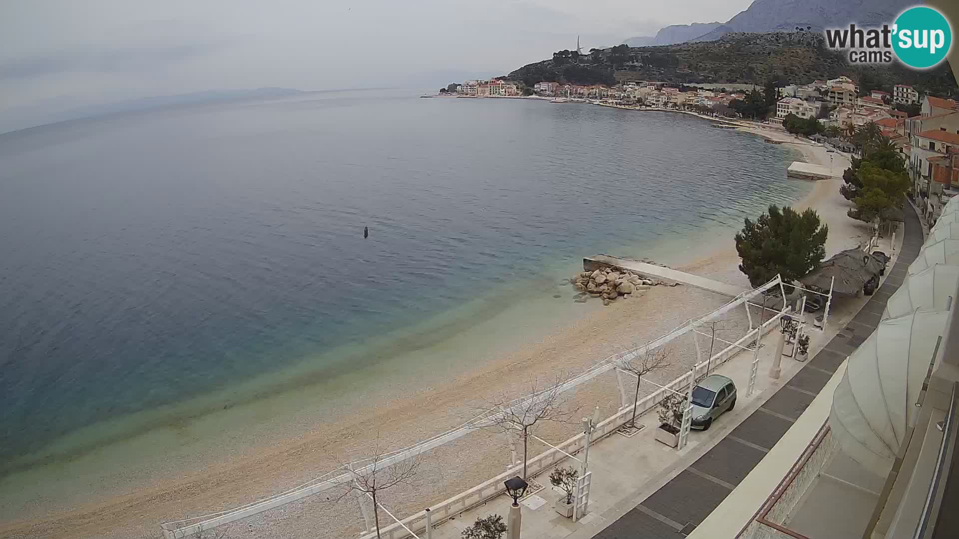 Panorama strand in Podgora