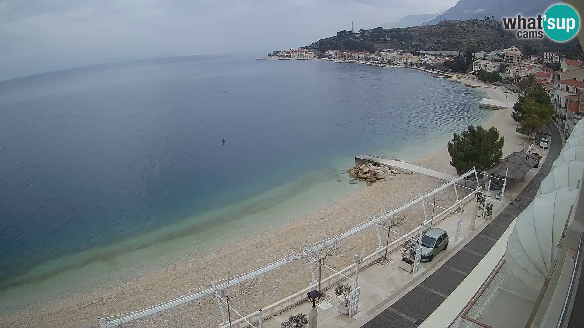 Panorama strand in Podgora