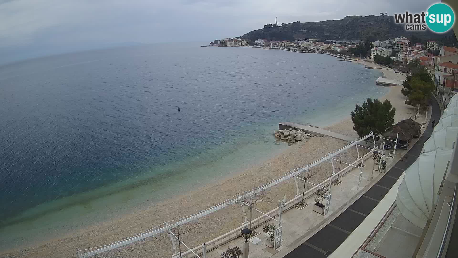 Panorama strand in Podgora