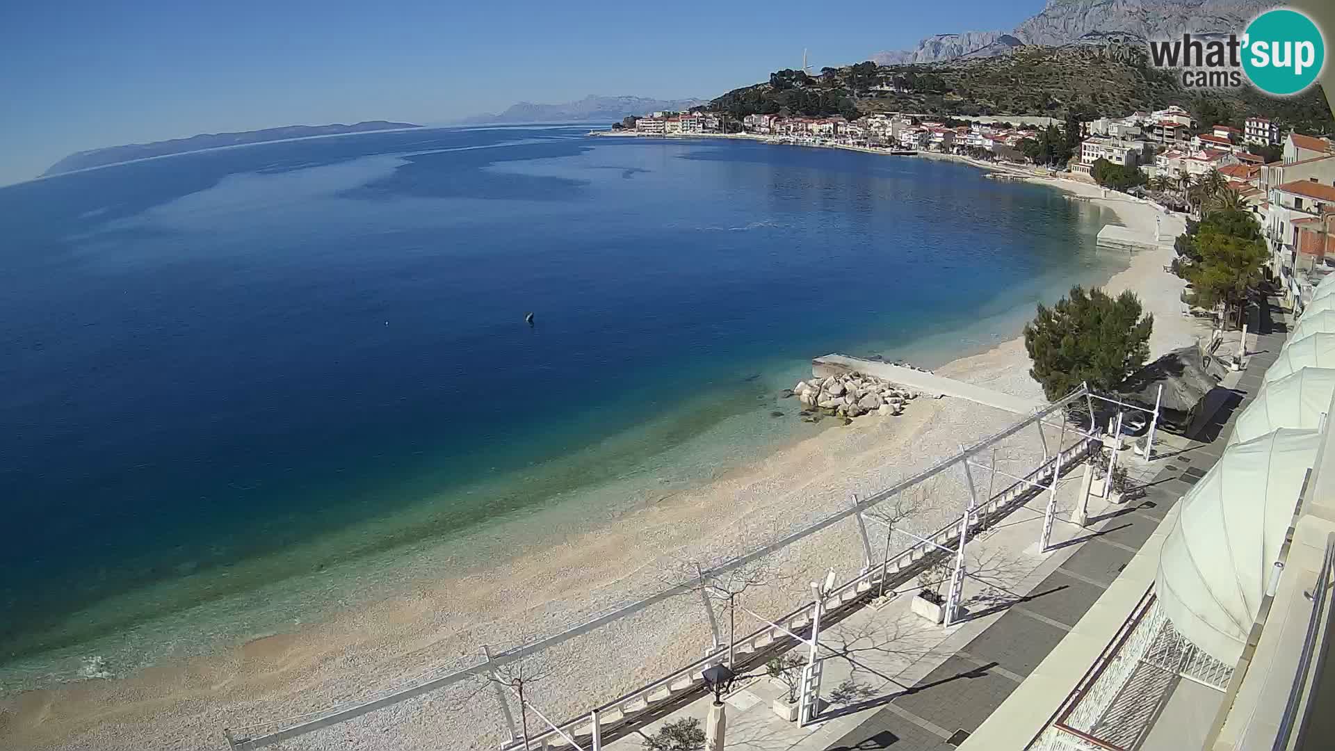 Vista de la playa in Podgora