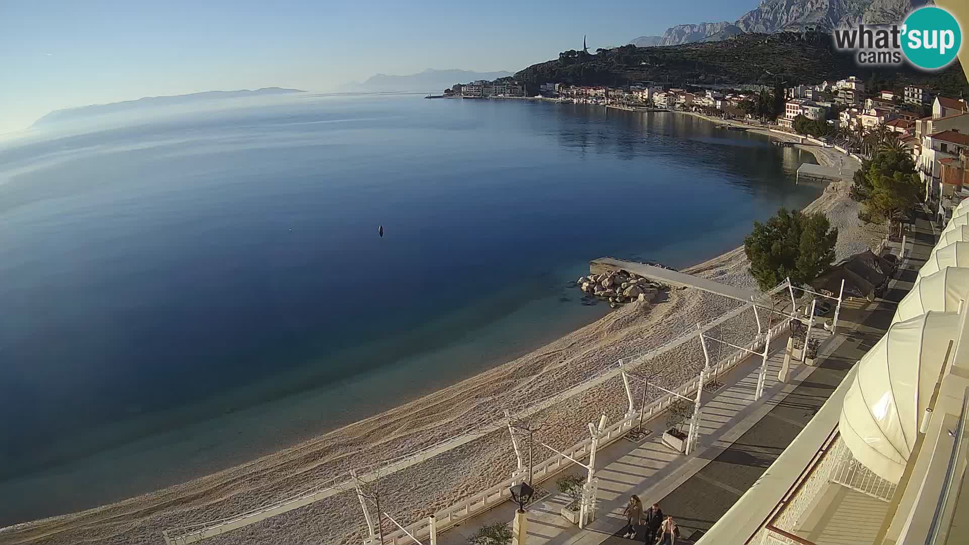 Podgora webcam – panorama beach – Dalmatia – Croatia