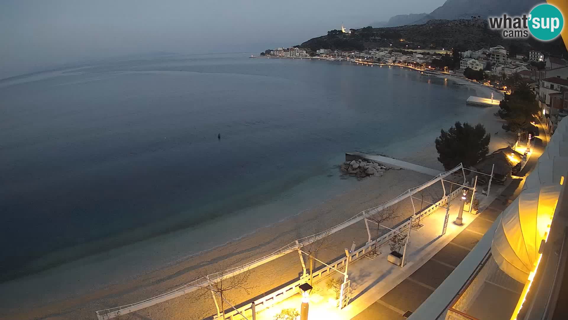 Panorama strand in Podgora