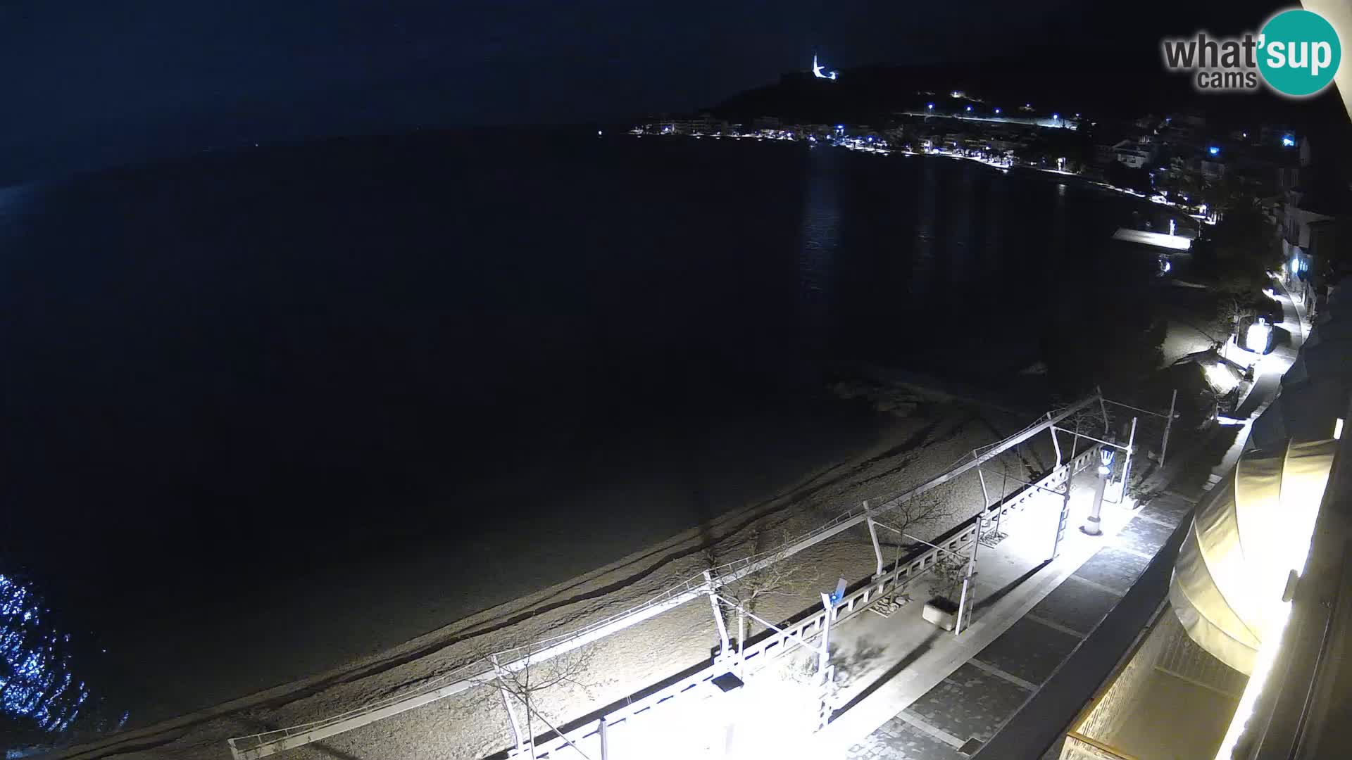 Panorama della spiaggia a Podgora