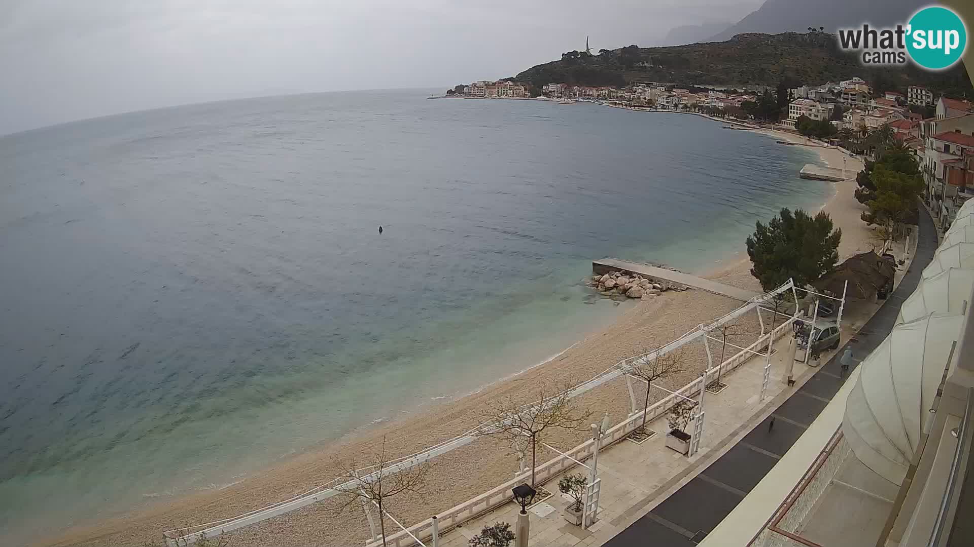 Panorama strand in Podgora