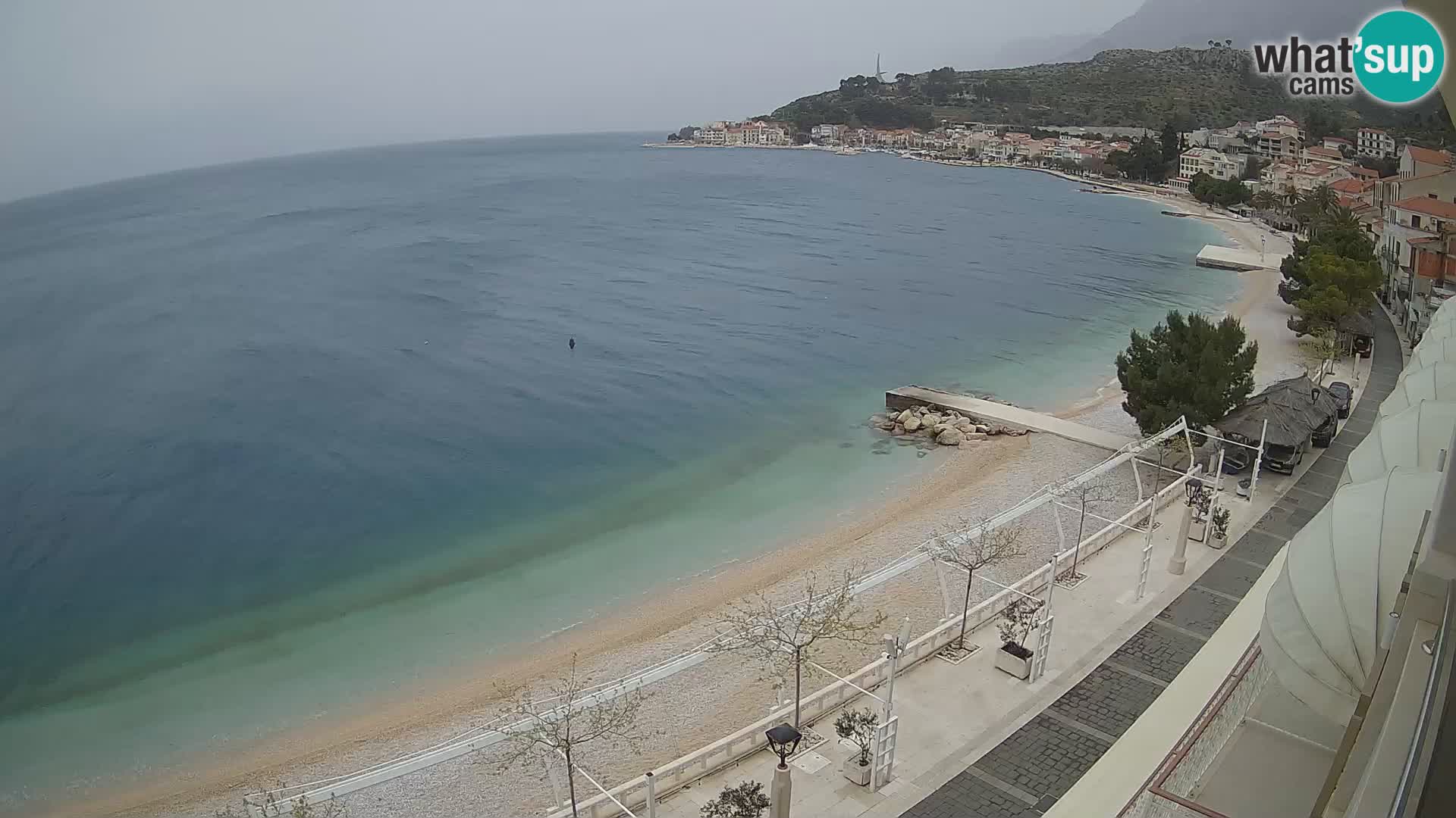 Panorama strand in Podgora