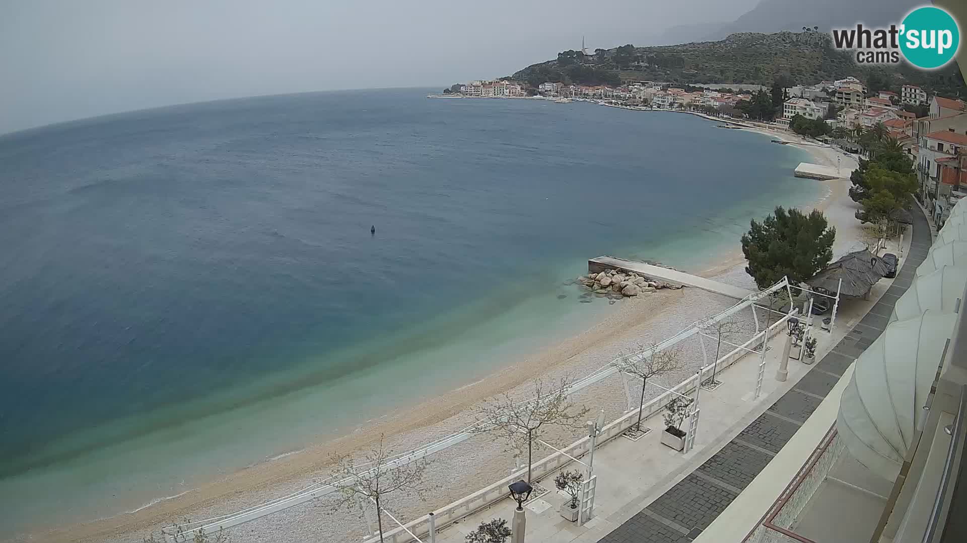 Podgora webcam – panorama beach – Dalmatia – Croatia