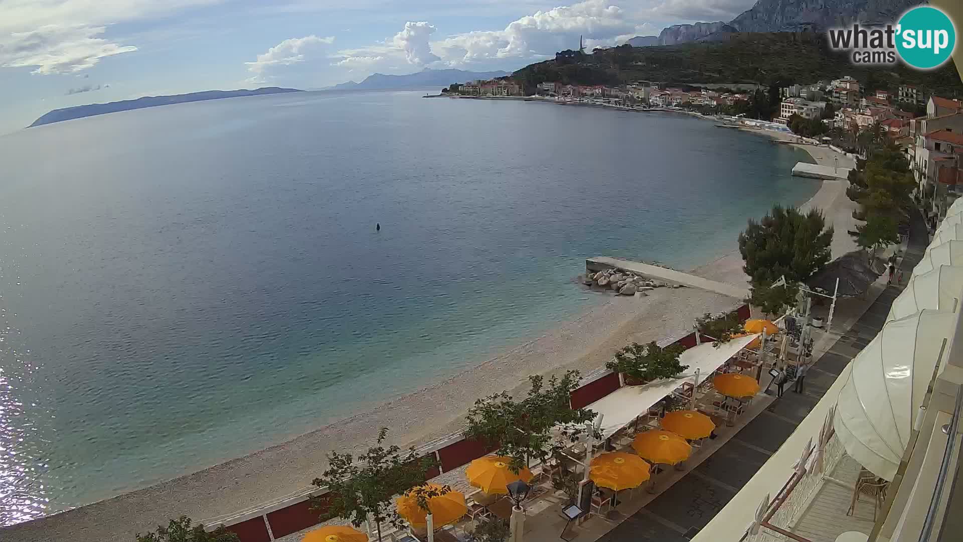 Podgora webcam – panorama beach – Dalmatia – Croatia