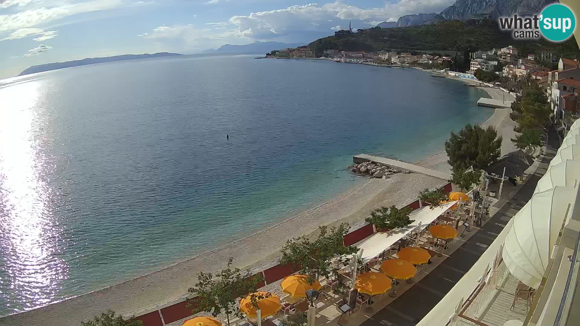 Podgora webcam – panorama beach – Dalmatia – Croatia