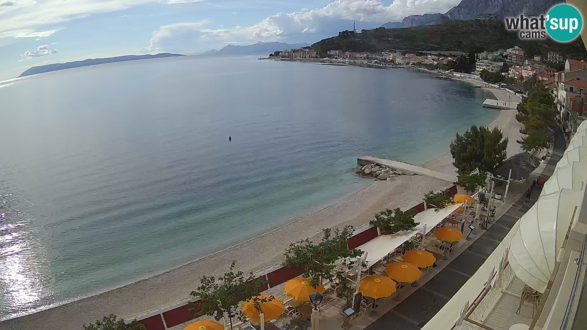 Panorama strand in Podgora