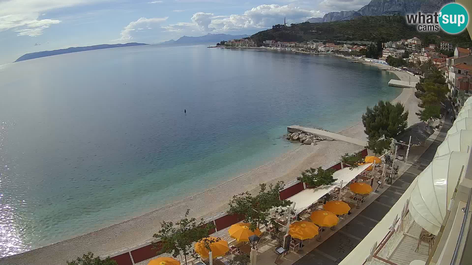 Vista de la playa in Podgora