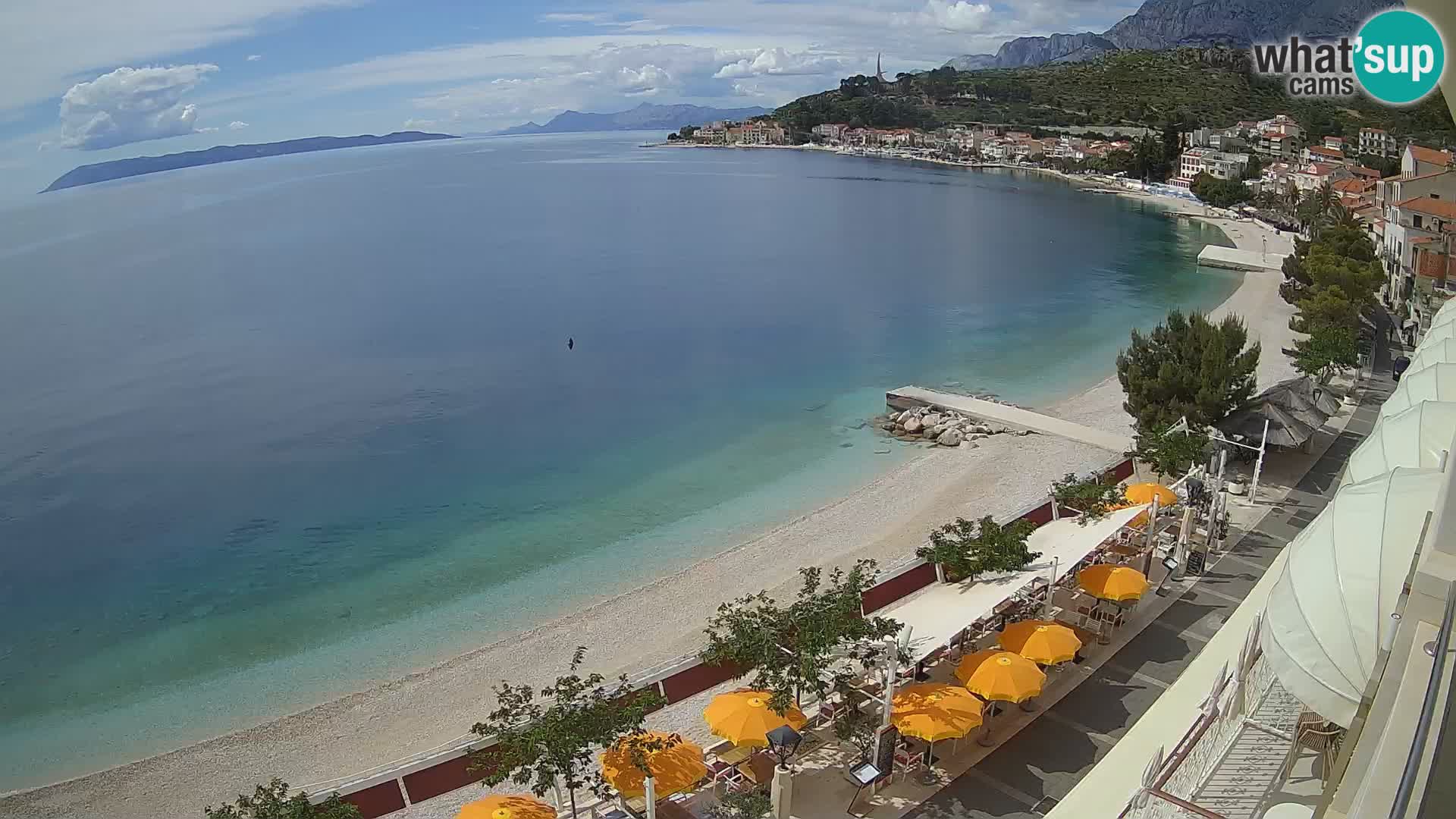 Vista de la playa in Podgora