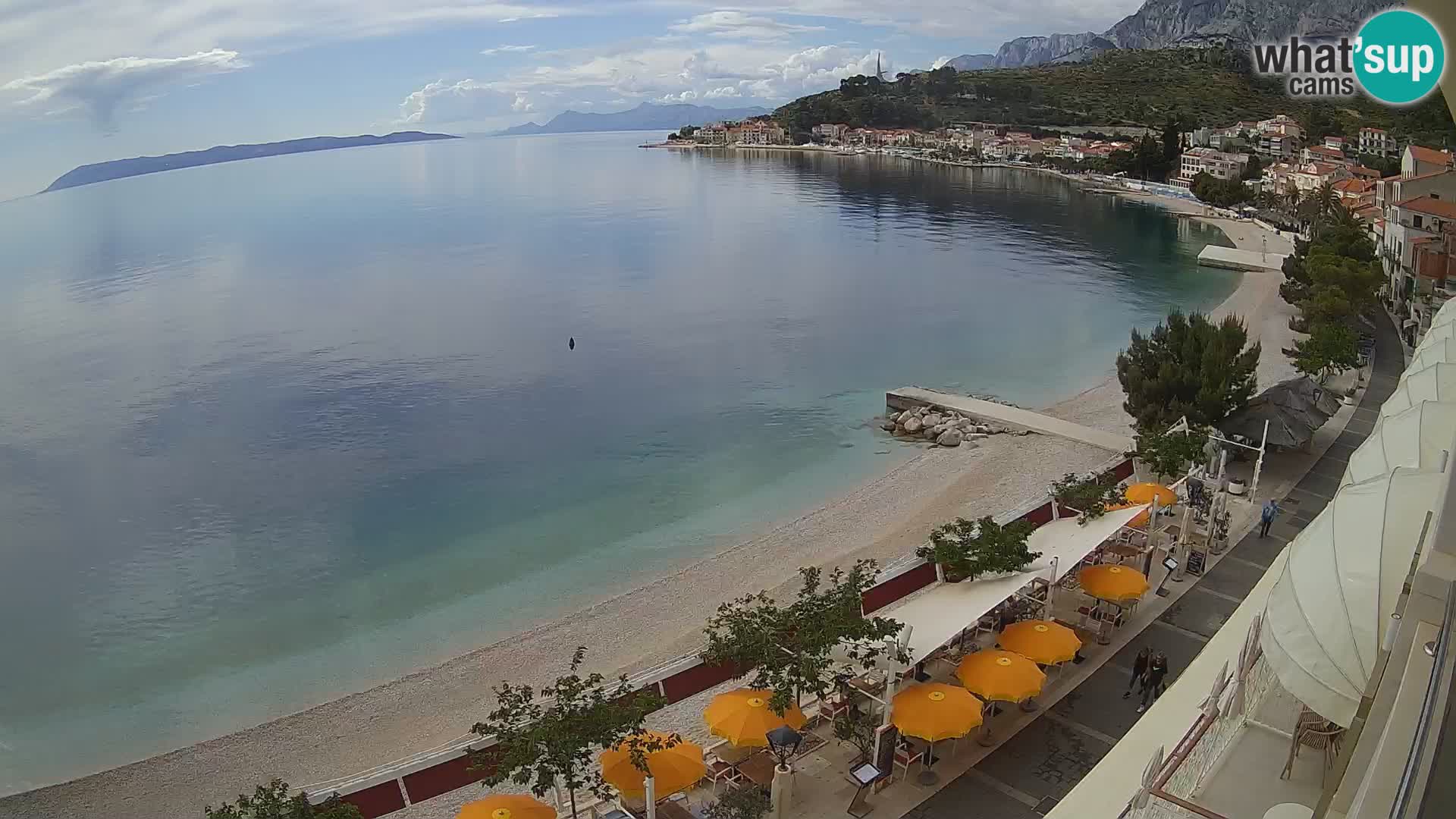 Vue de plage in Podgora