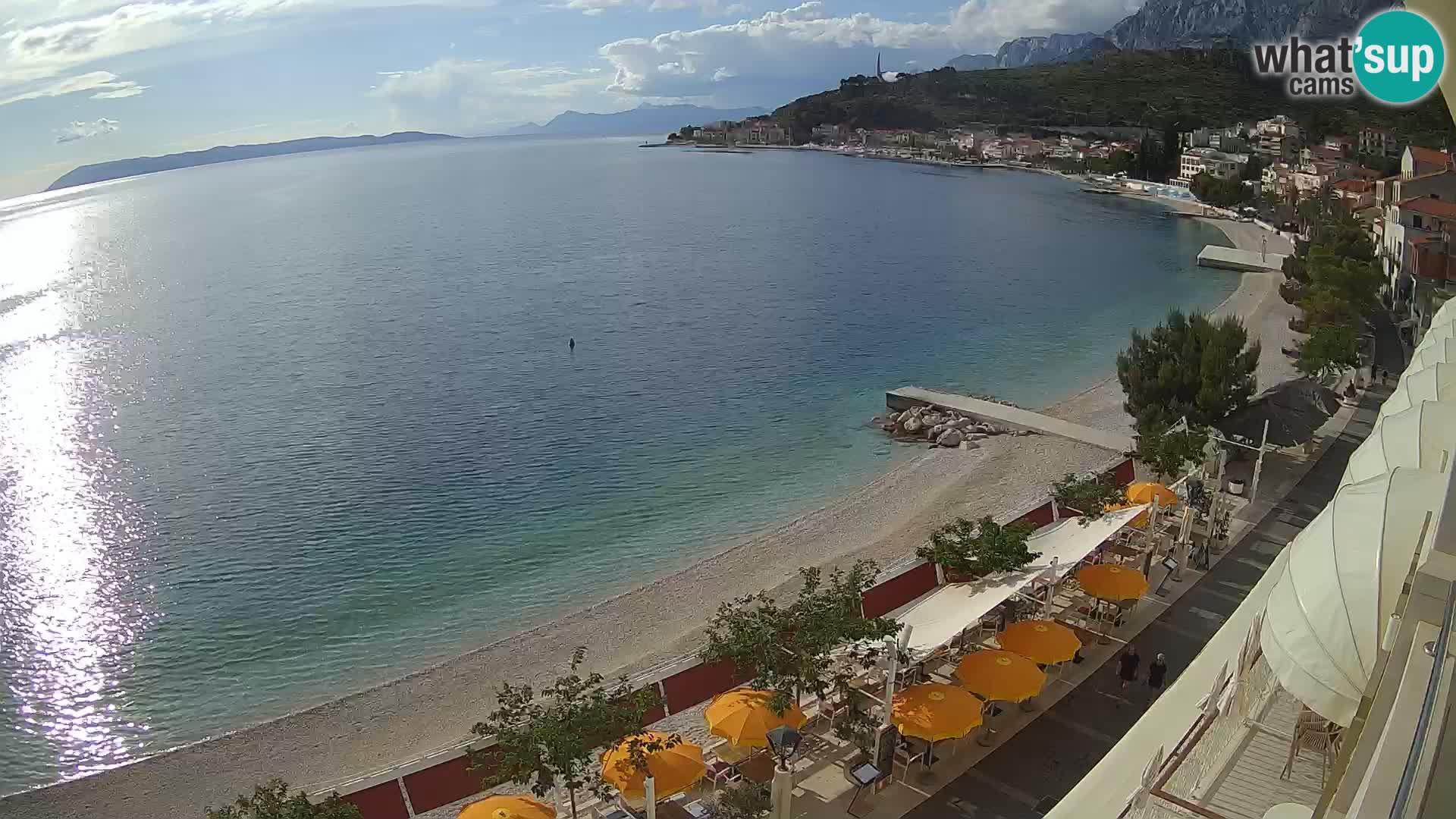 Podgora webcam – panorama beach – Dalmatia – Croatia