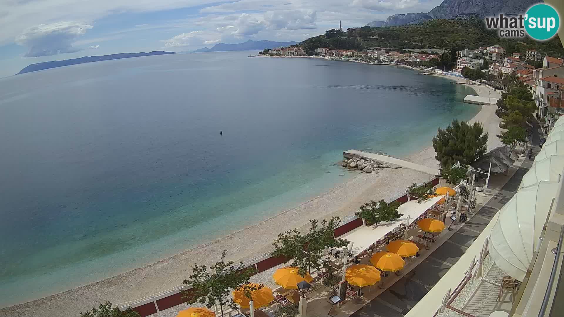 Podgora webcam – panorama beach – Dalmatia – Croatia