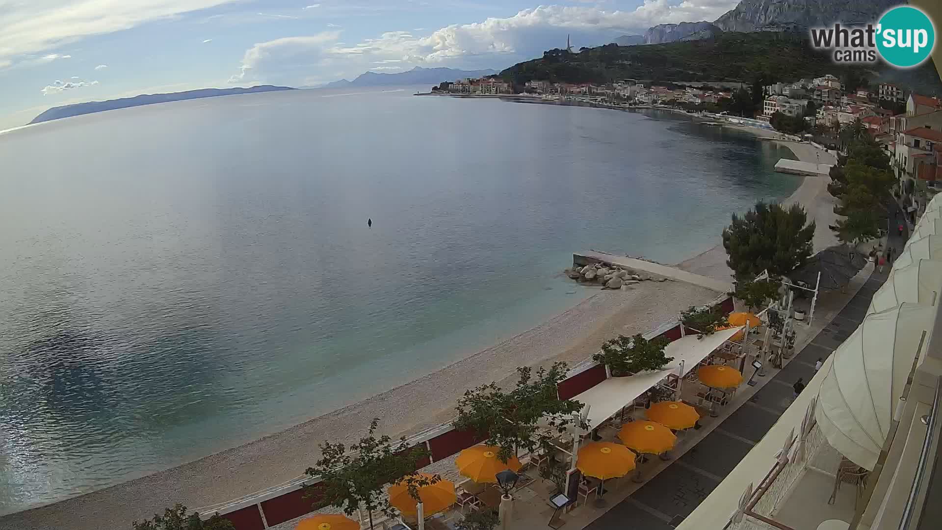 Panorama strand in Podgora