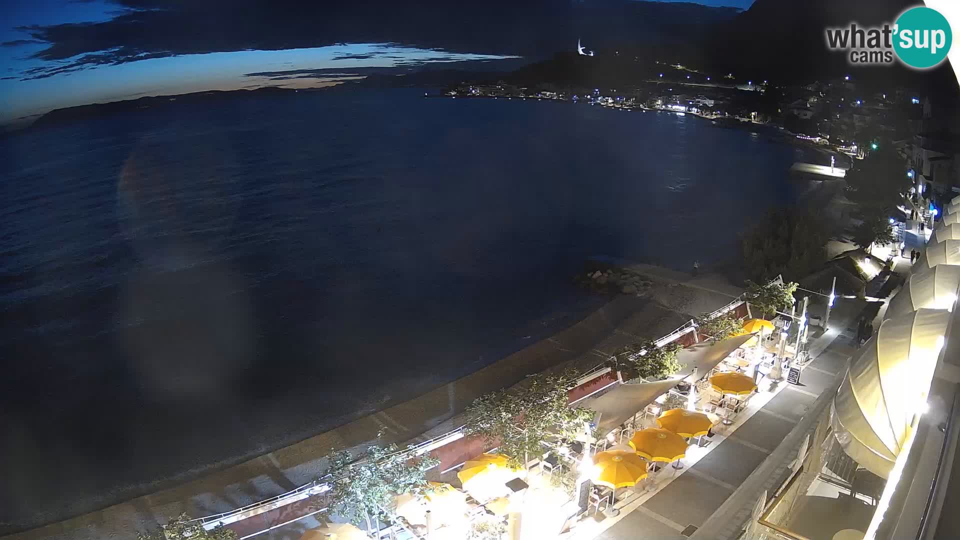 Vue de plage in Podgora