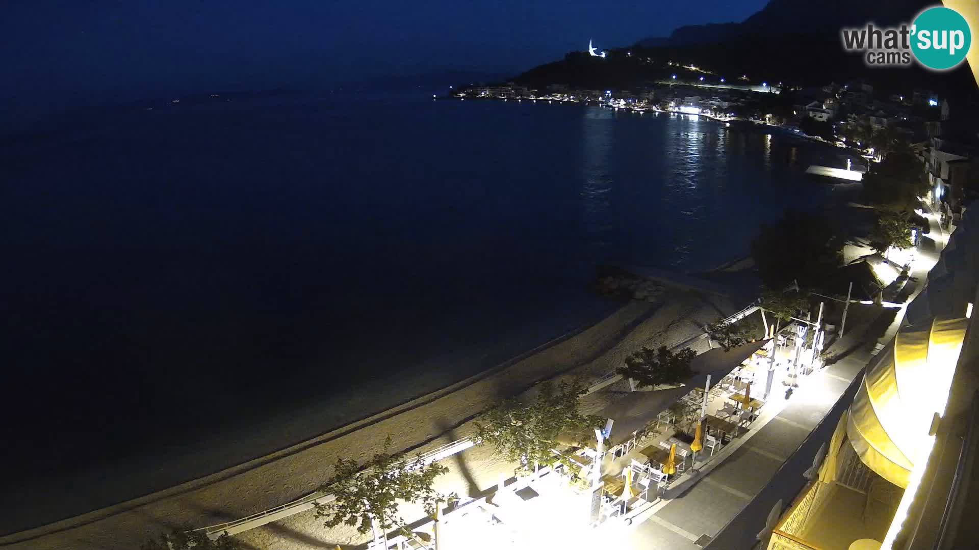 Podgora webcam – panorama beach – Dalmatia – Croatia