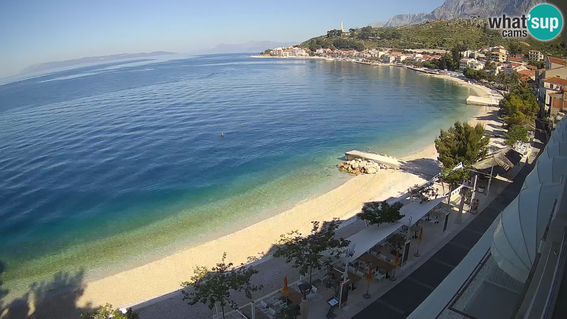 Podgora webcam – panorama beach – Dalmatia – Croatia