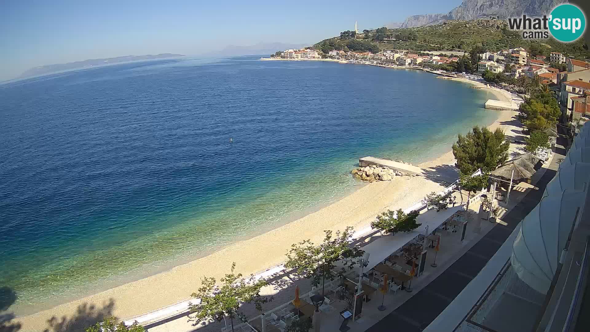 Podgora webcam – panorama beach – Dalmatia – Croatia