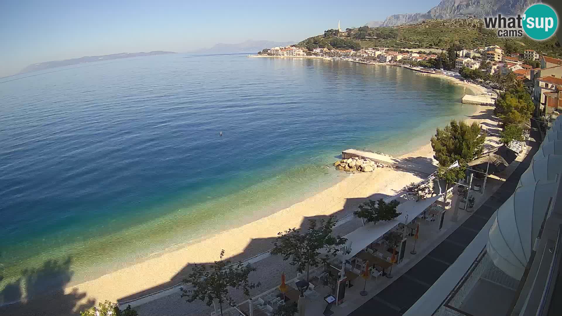 Panorama strand in Podgora