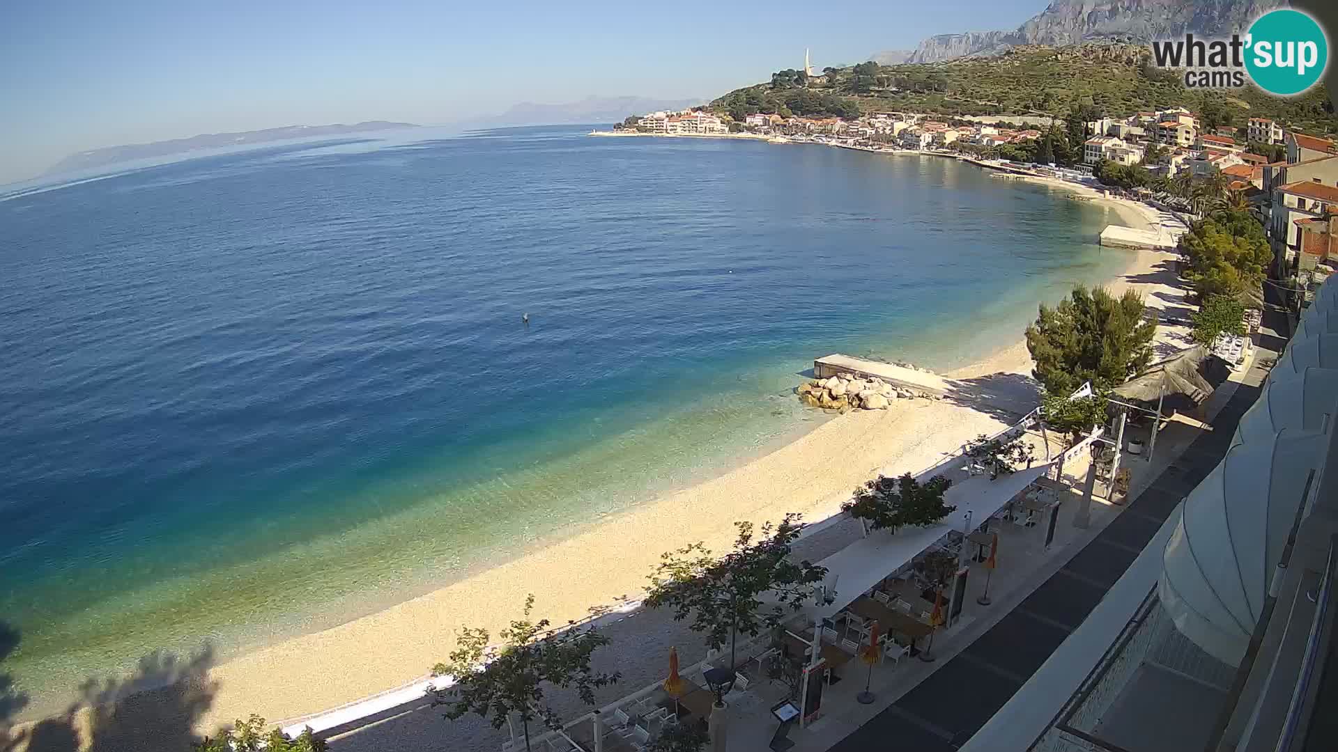 Podgora webcam – panorama beach – Dalmatia – Croatia