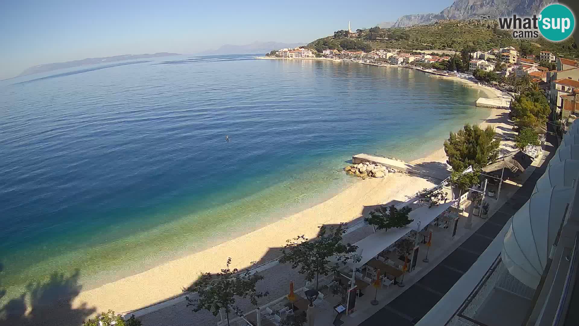 Podgora webcam – panorama beach – Dalmatia – Croatia