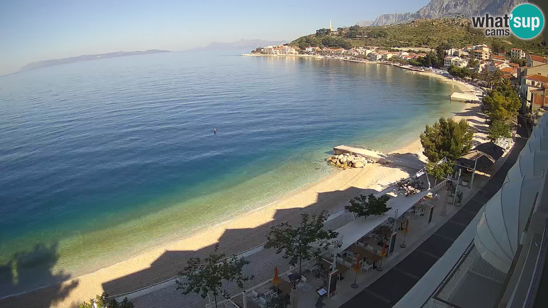 Panorama strand in Podgora
