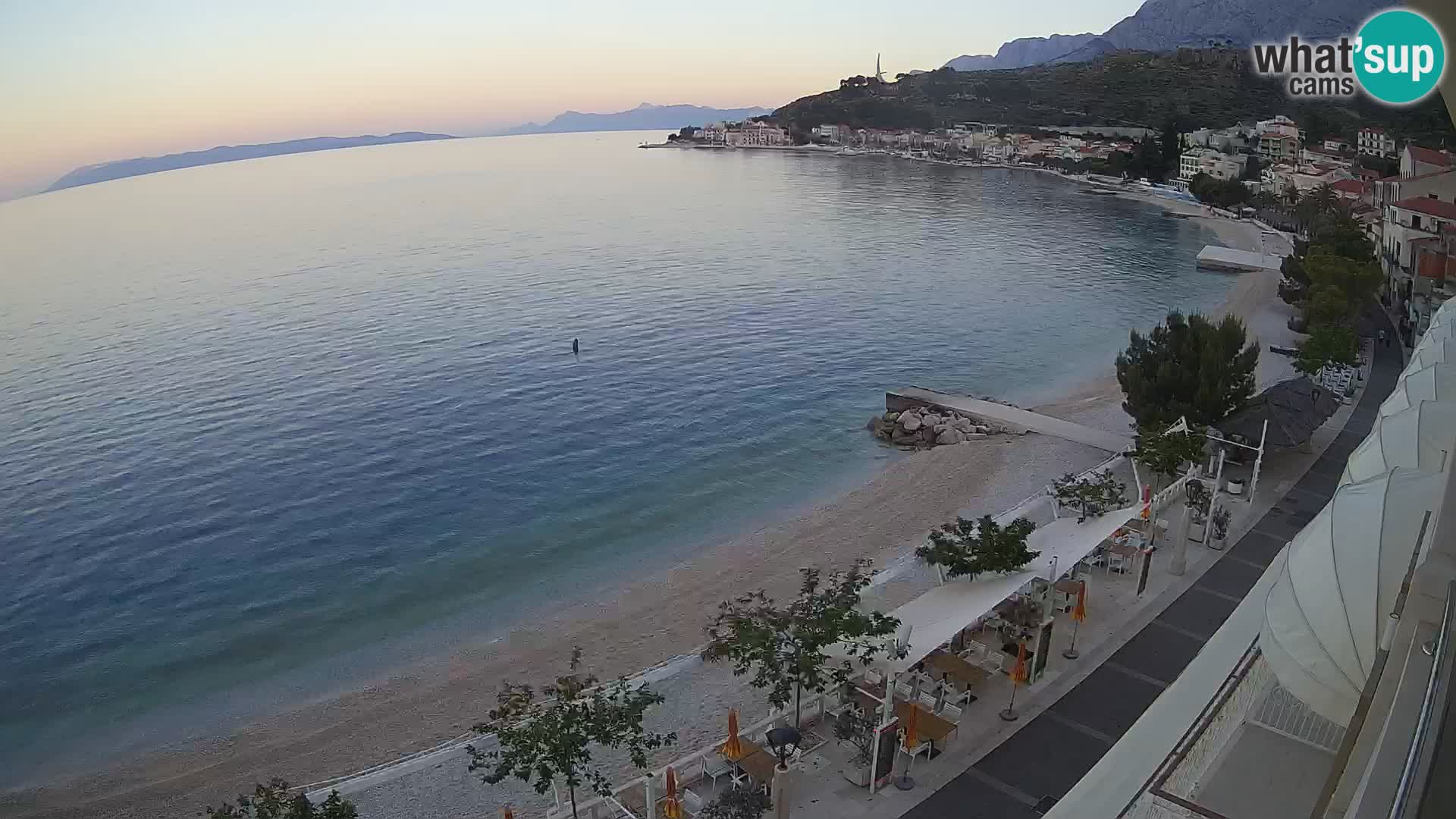Podgora webcam – panorama beach – Dalmatia – Croatia
