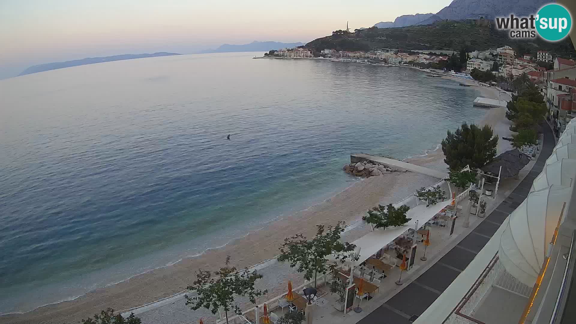 Podgora webcam – panorama beach – Dalmatia – Croatia