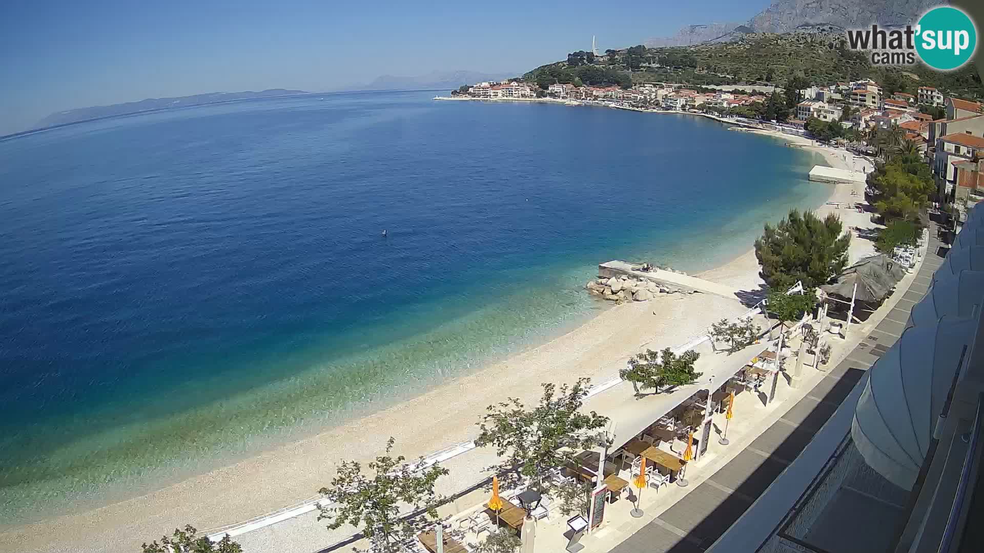 Podgora webcam – panorama beach – Dalmatia – Croatia