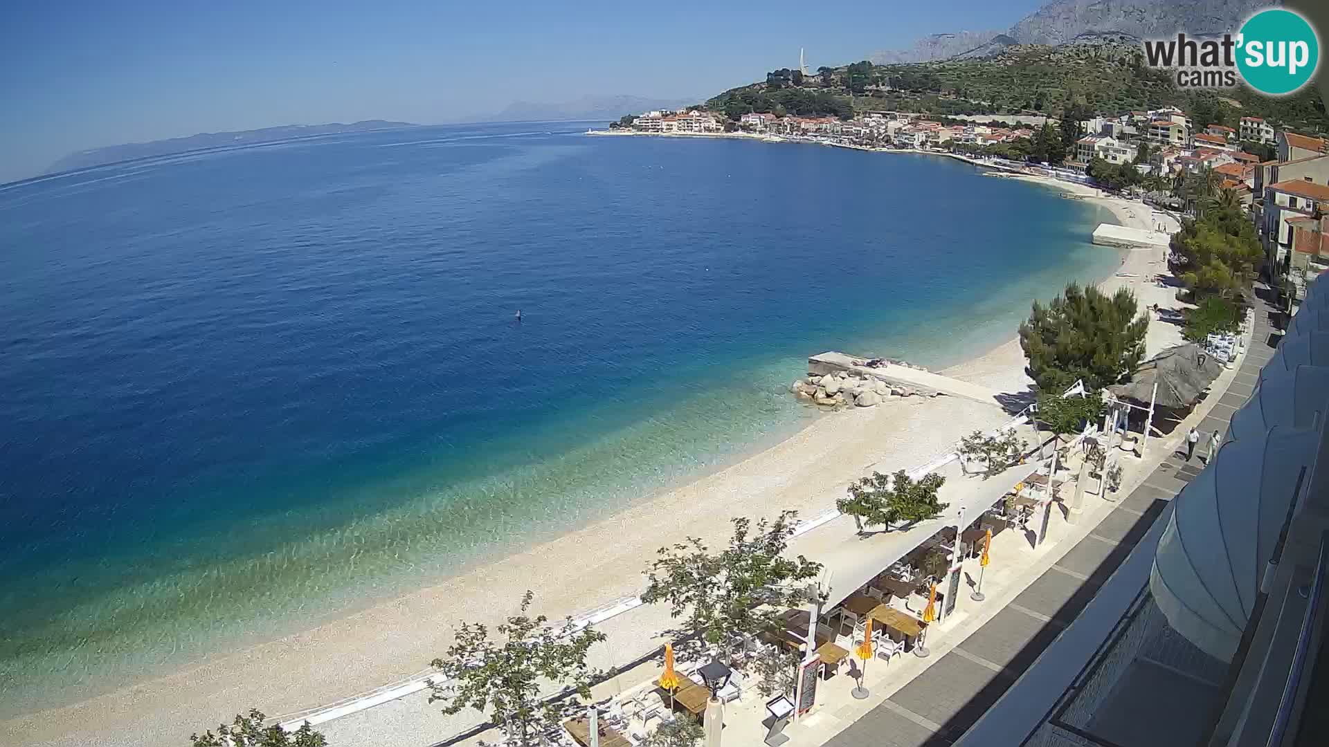 Podgora webcam – panorama beach – Dalmatia – Croatia