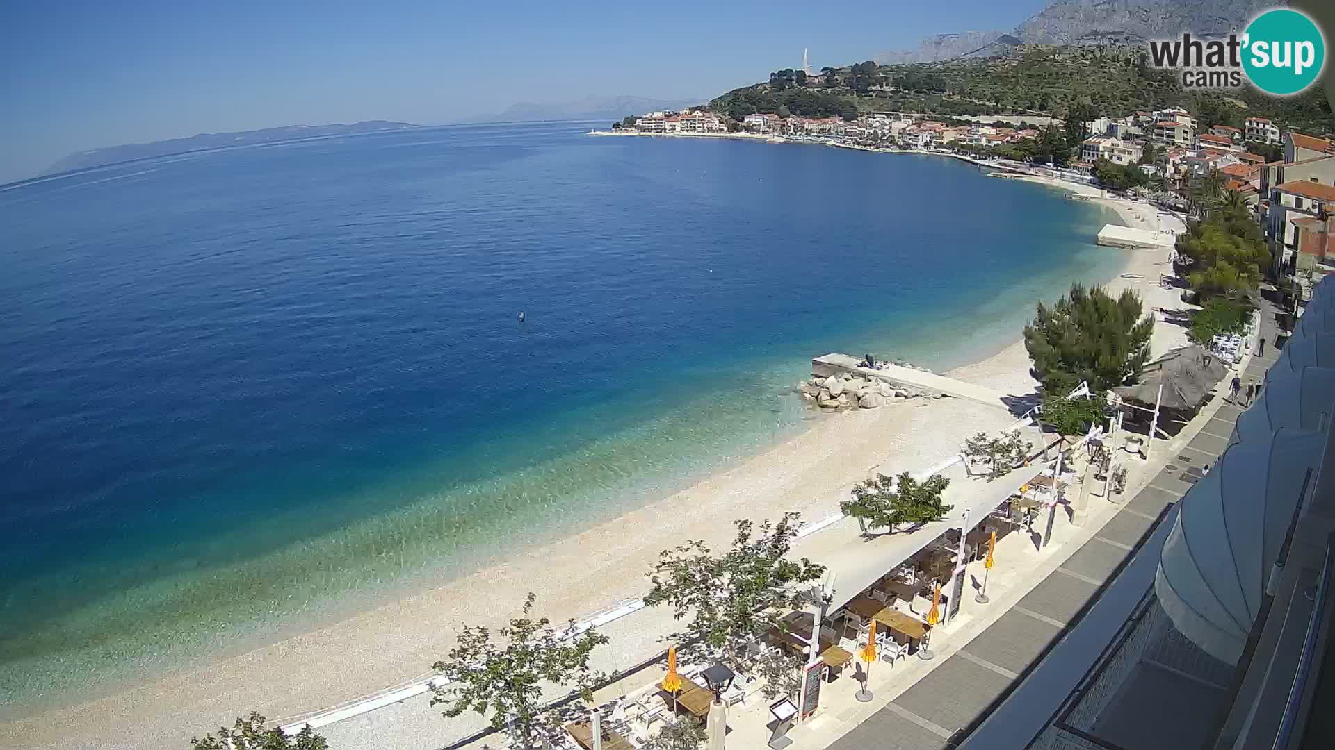 Podgora webcam – panorama beach – Dalmatia – Croatia