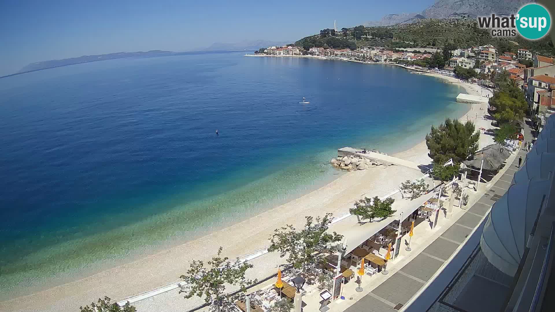 Vue de plage in Podgora