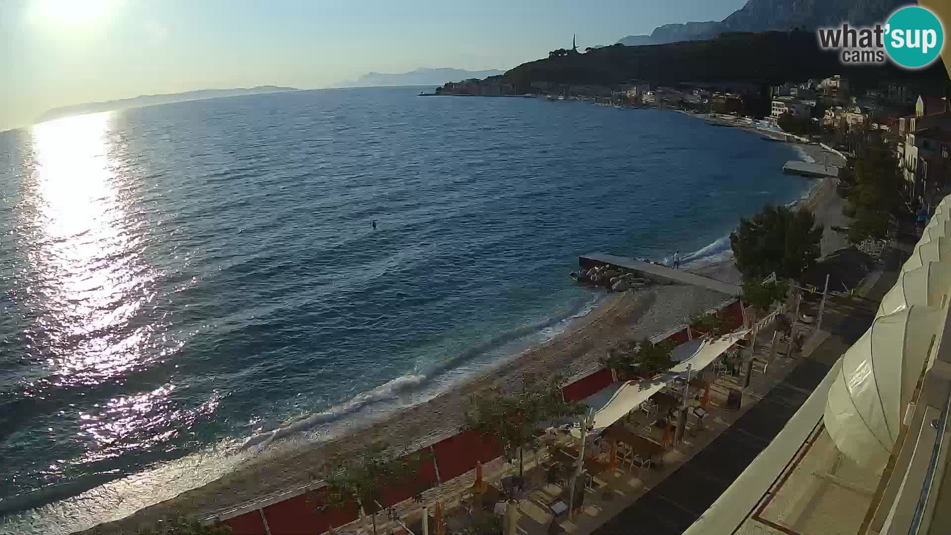 Panorama strand in Podgora