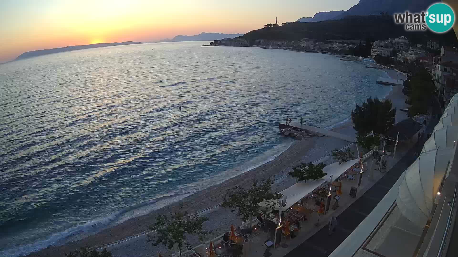 Podgora webcam – panorama beach – Dalmatia – Croatia
