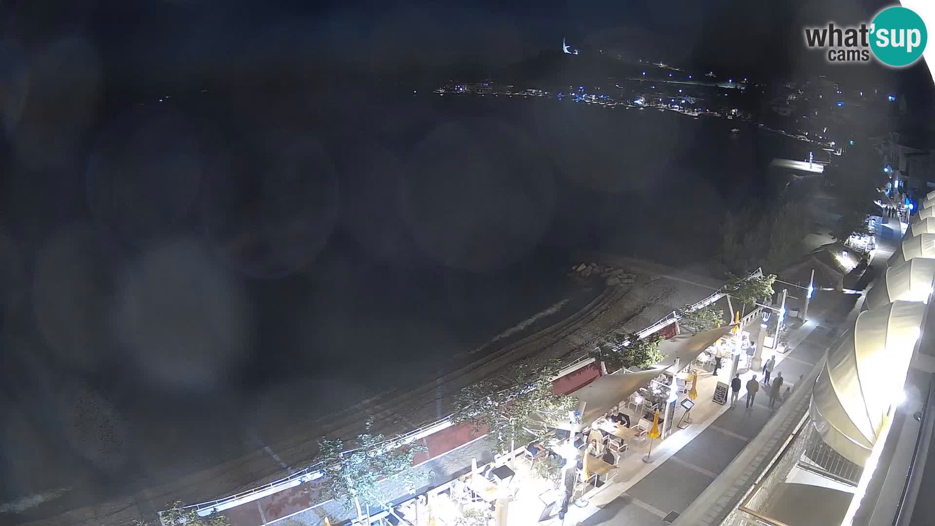 Vue de plage in Podgora