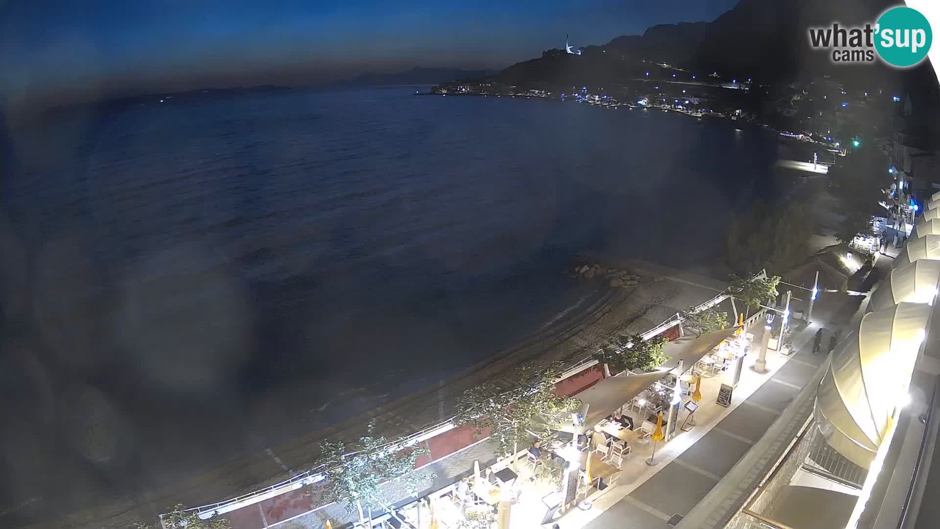 Vista de la playa in Podgora