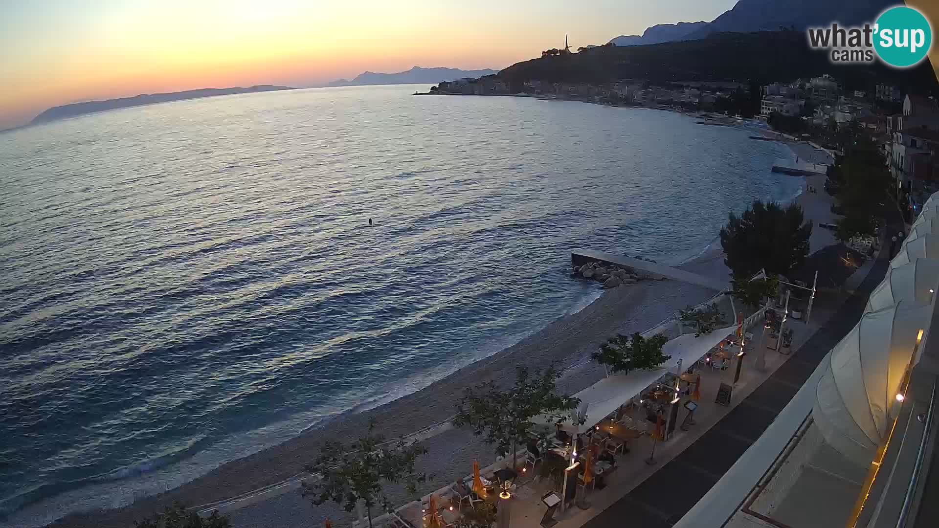Vista de la playa in Podgora