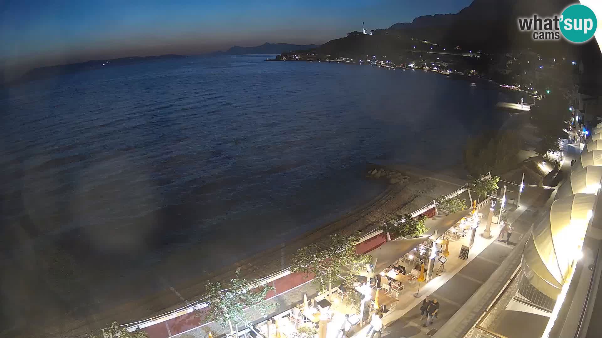 Vue de plage in Podgora