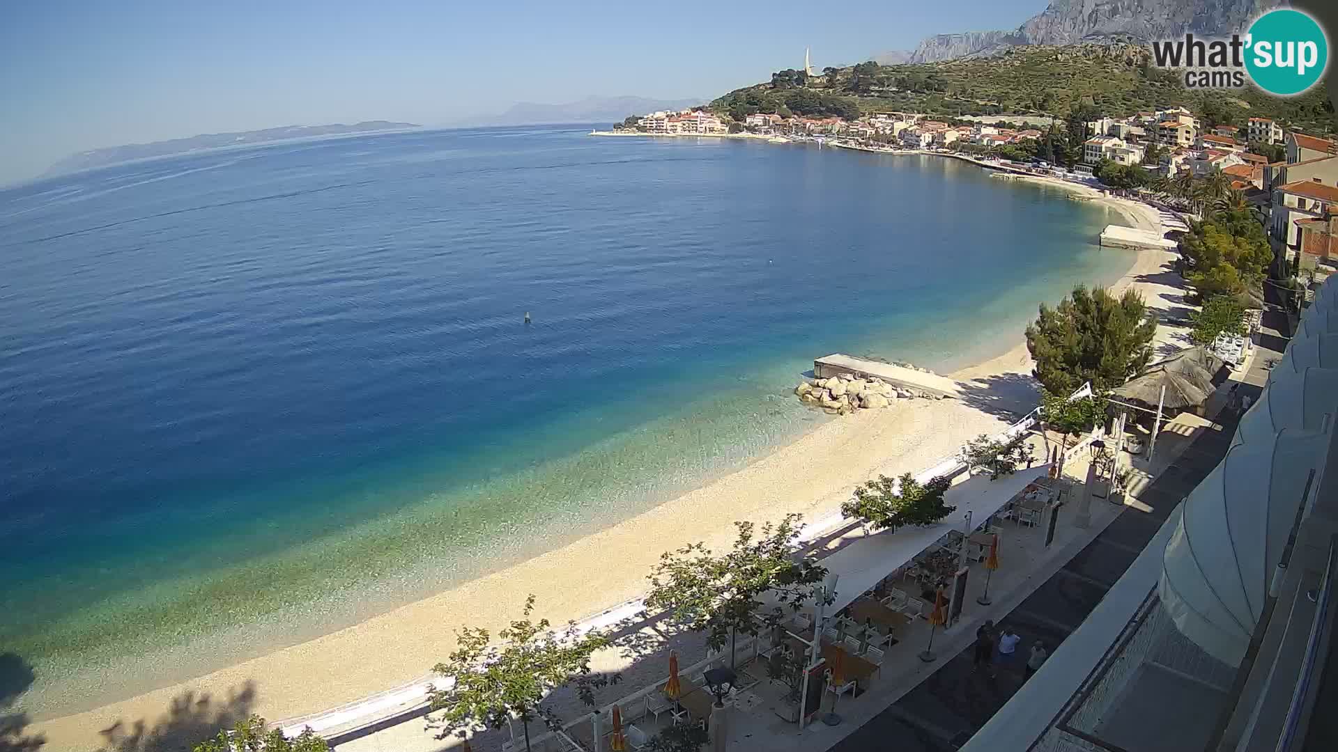Panorama strand in Podgora