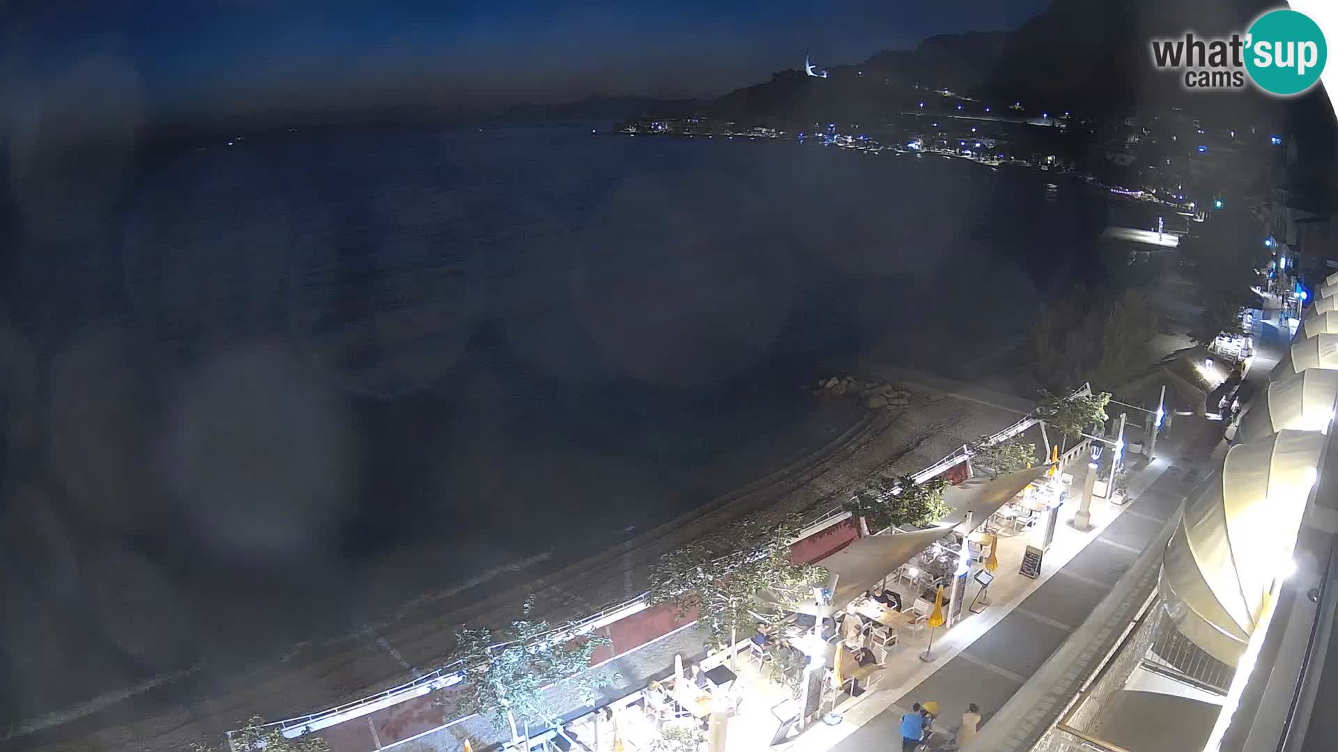 Vue de plage in Podgora