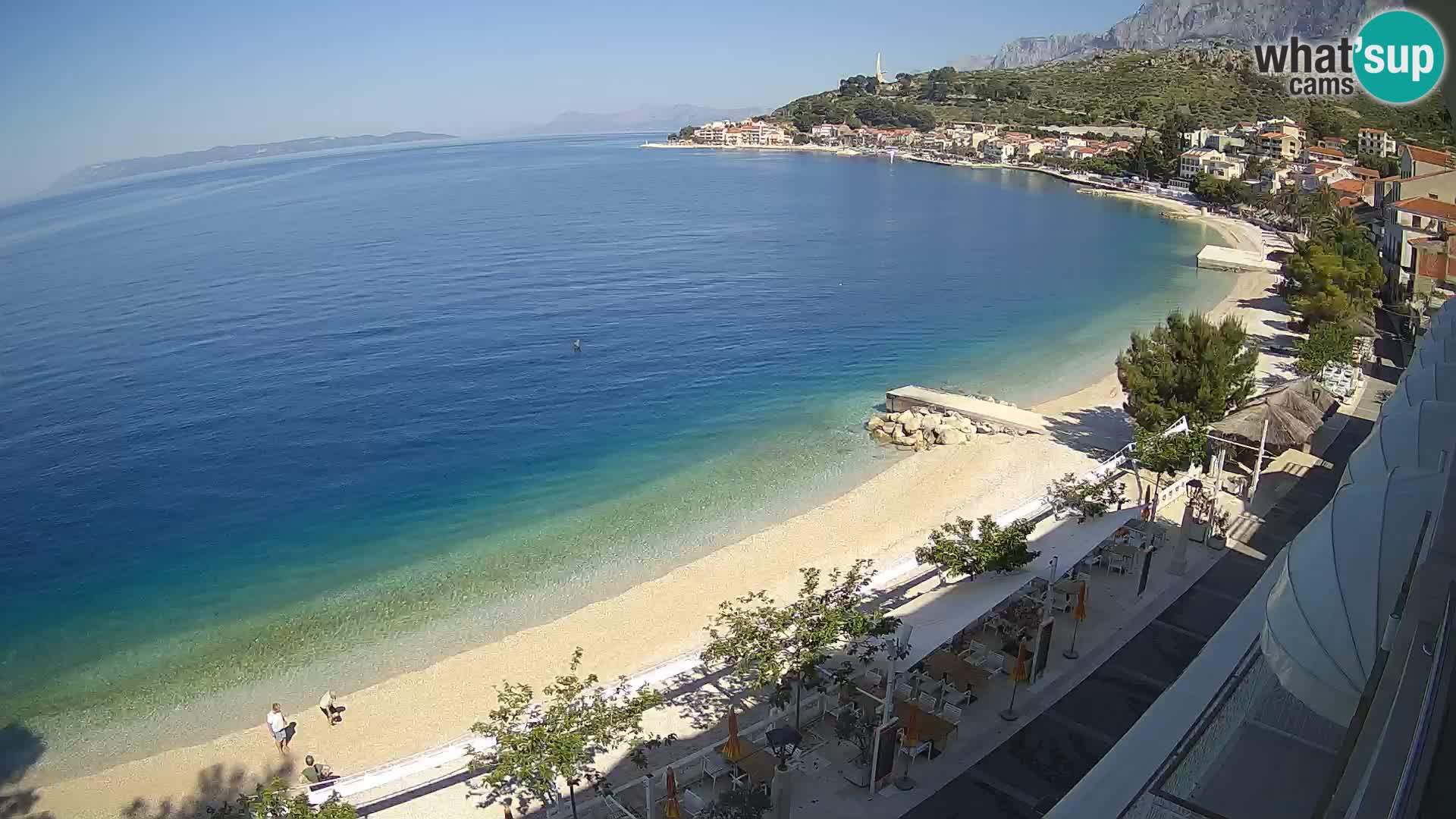 Vista de la playa in Podgora