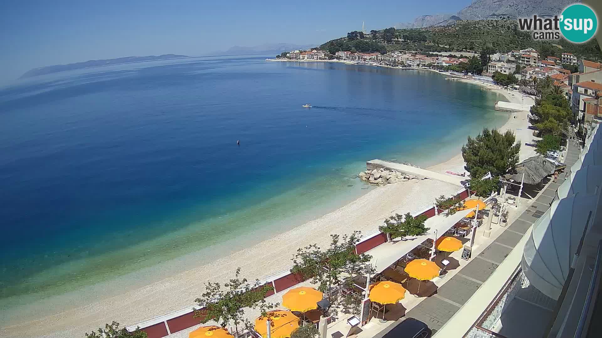 Podgora webcam – panorama beach – Dalmatia – Croatia