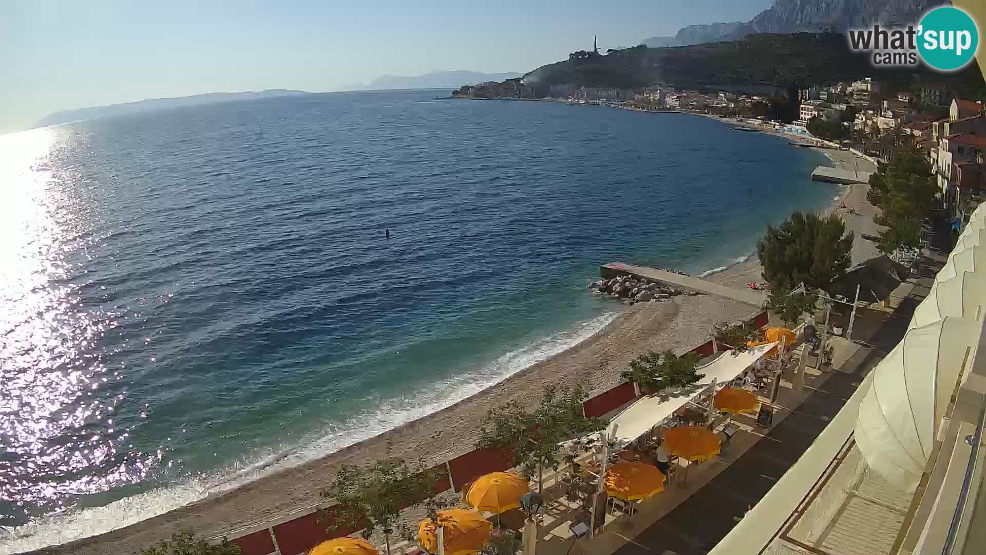 Podgora webcam – panorama beach – Dalmatia – Croatia