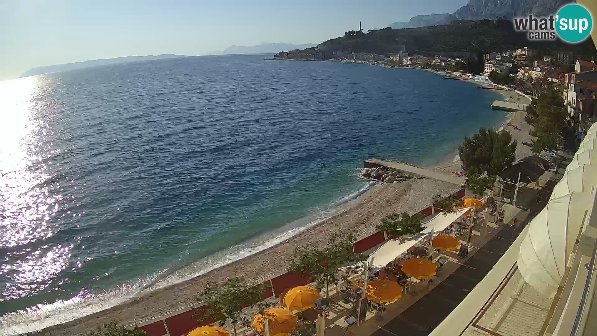 Podgora webcam – panorama beach – Dalmatia – Croatia