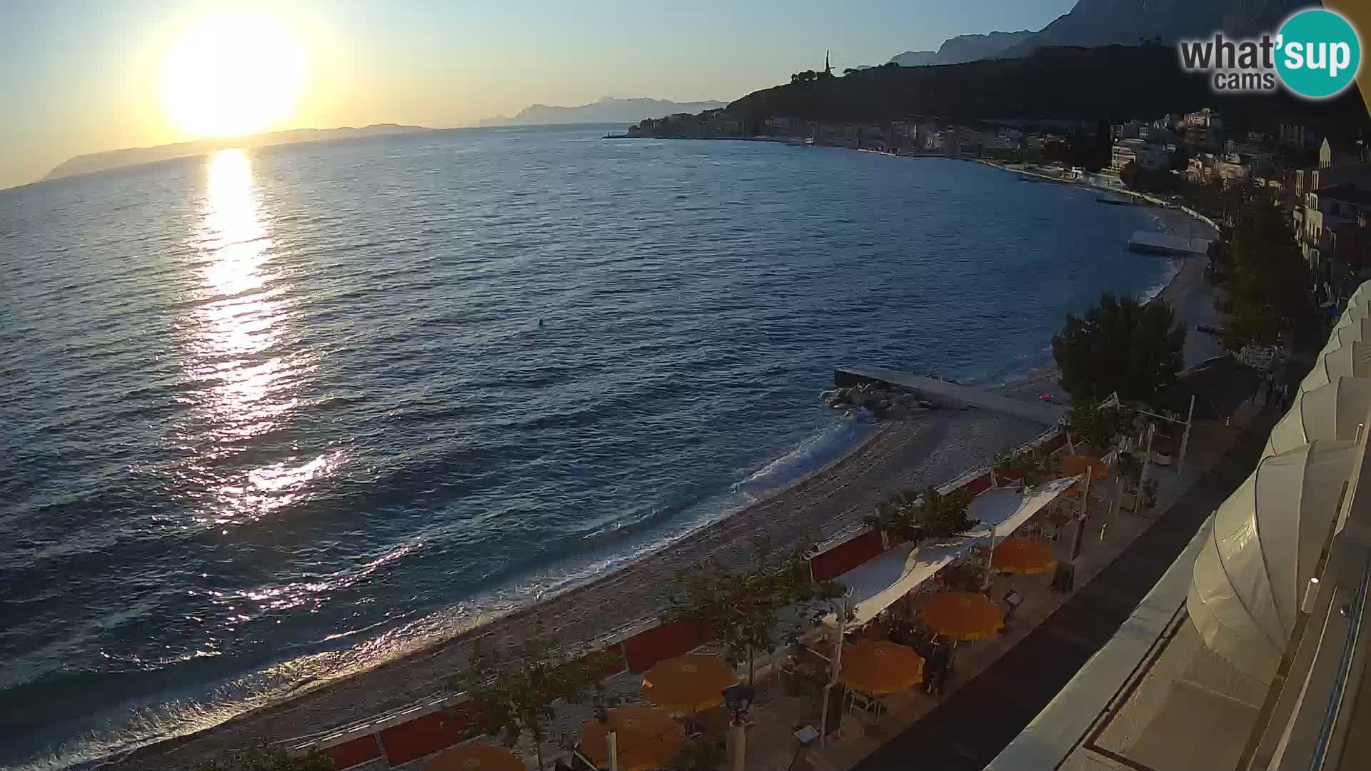 Podgora webcam – panorama beach – Dalmatia – Croatia