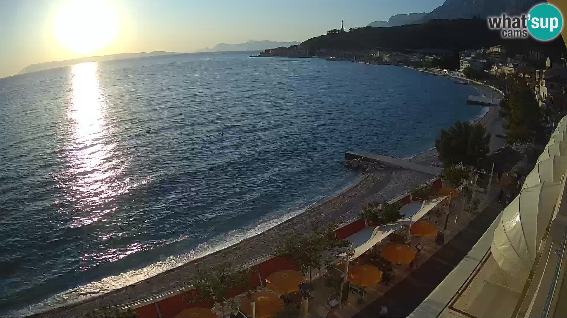 Panorama strand in Podgora