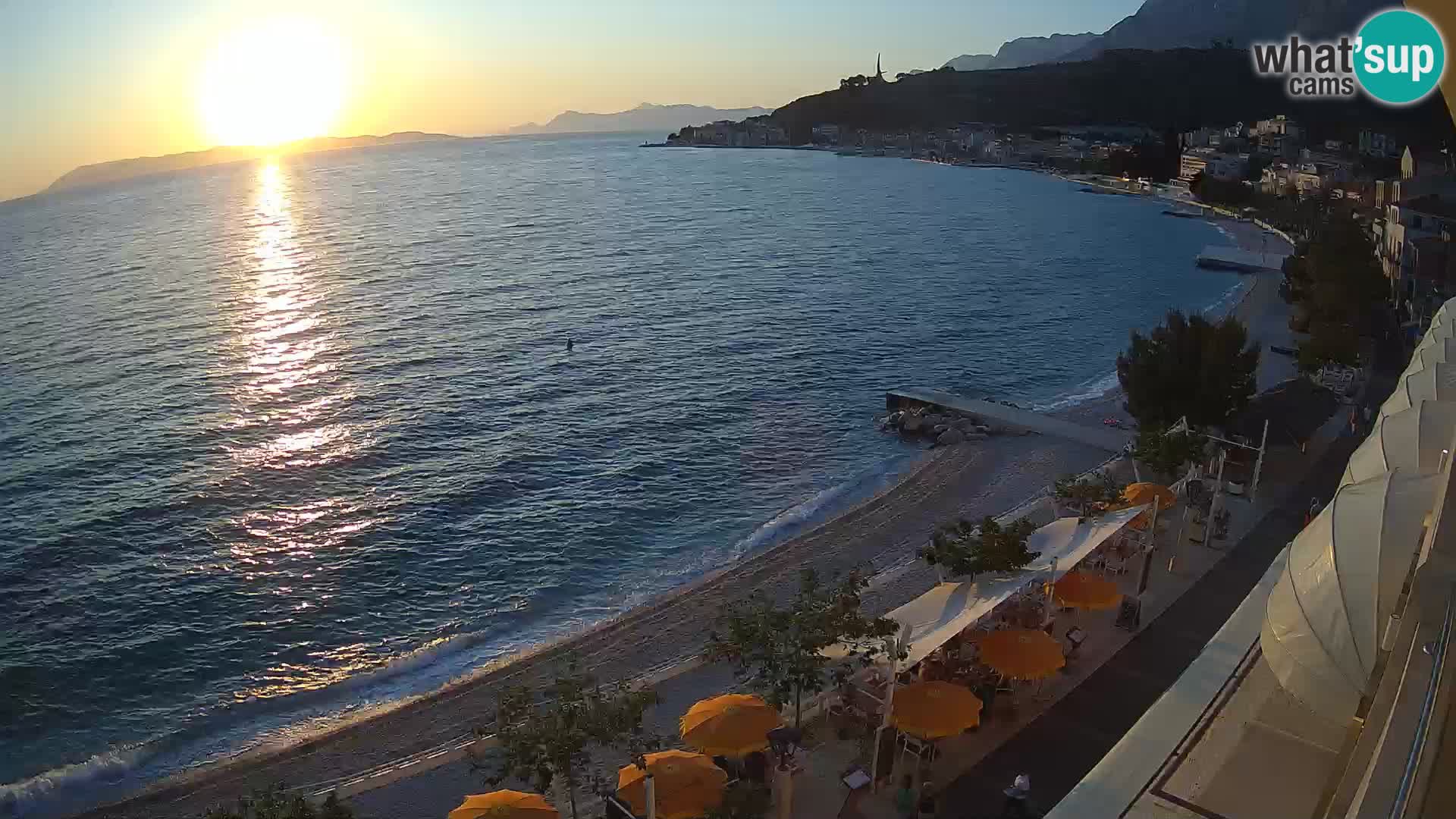 Podgora webcam – panorama beach – Dalmatia – Croatia