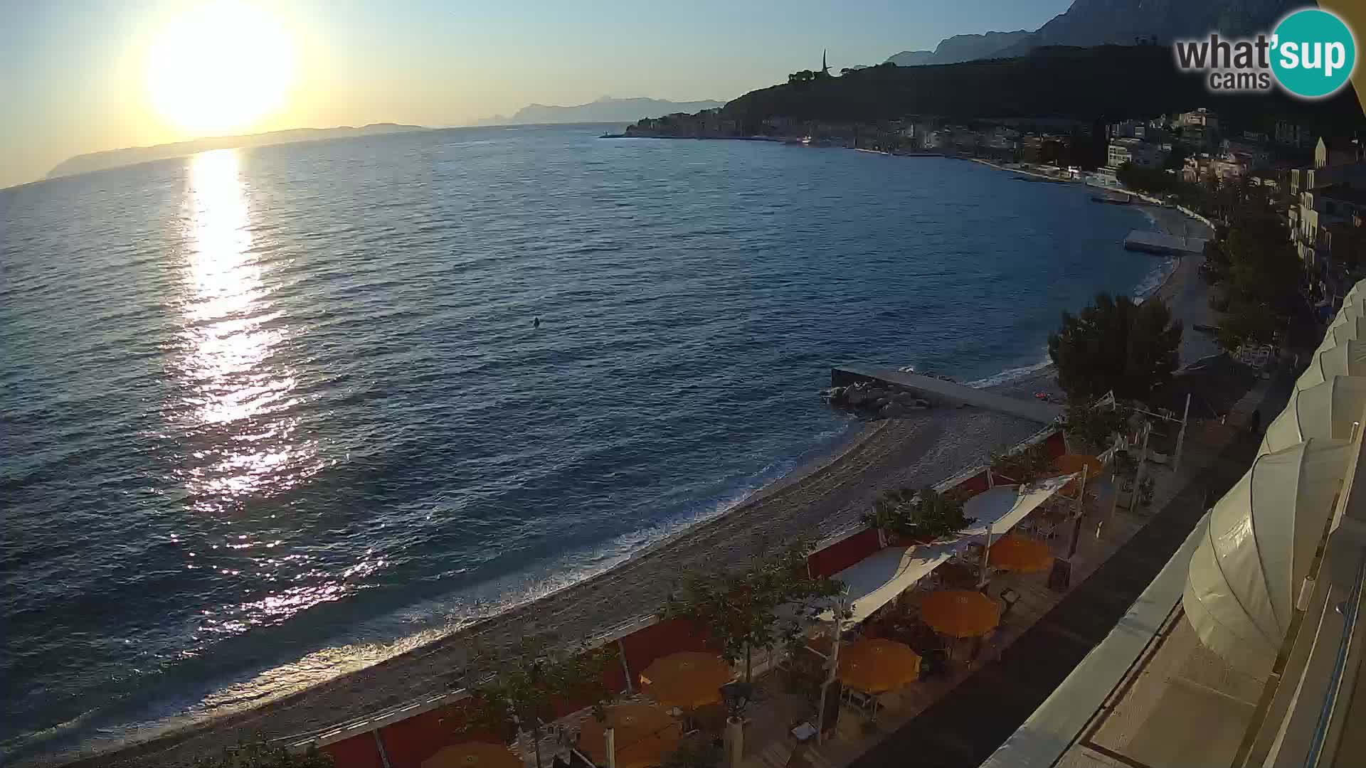 Podgora webcam – panorama beach – Dalmatia – Croatia